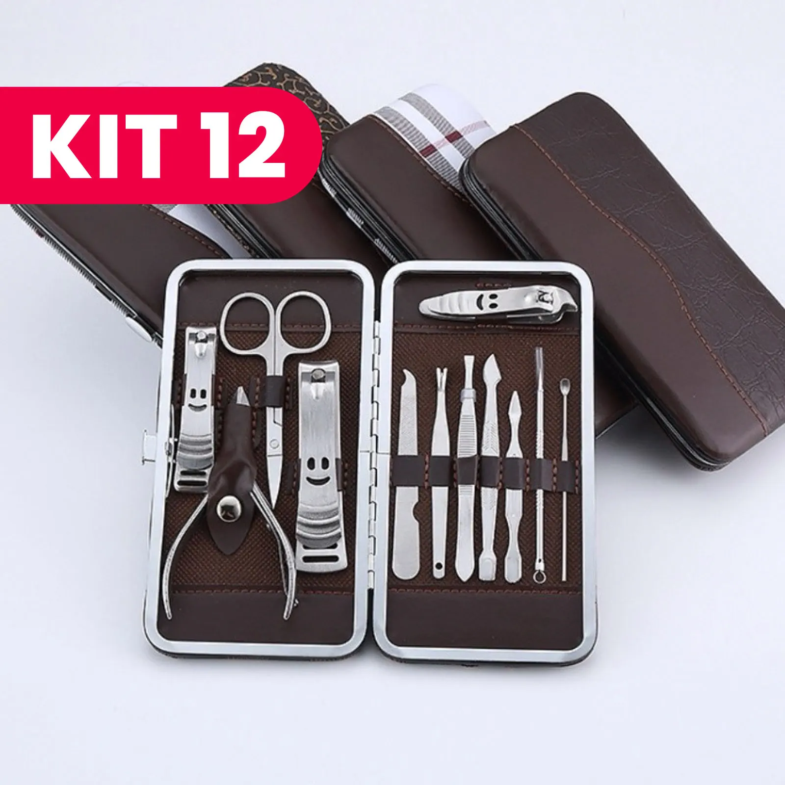 Estojo de Manicure Completo Com Ferramentas Profissionais Para Unhas Presente Ideal Para Casa e Viagem Organização Prática