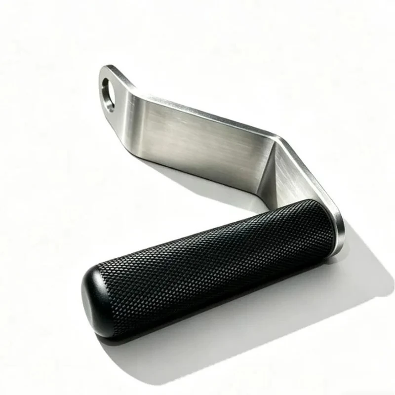 L Shaped Cable Machine Grips Single Hand Pull Handles Gym Workout Fitness Training Accessories