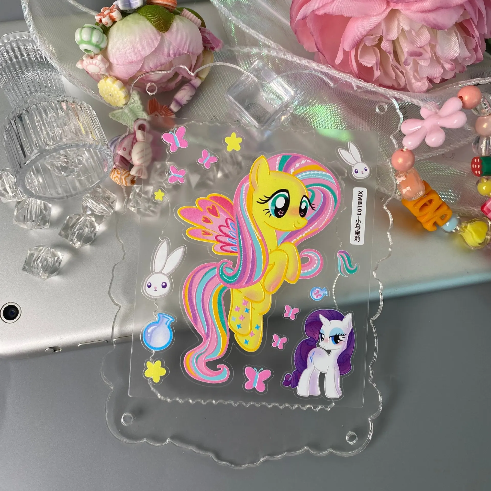 어머니날 선물 2025 – 맞춤형 마이 리틀 포니 5D 스티커 세트, 스크래치 방지 휴대폰/아이패드/노트북 스킨, 양면 사용 가능 & 방수