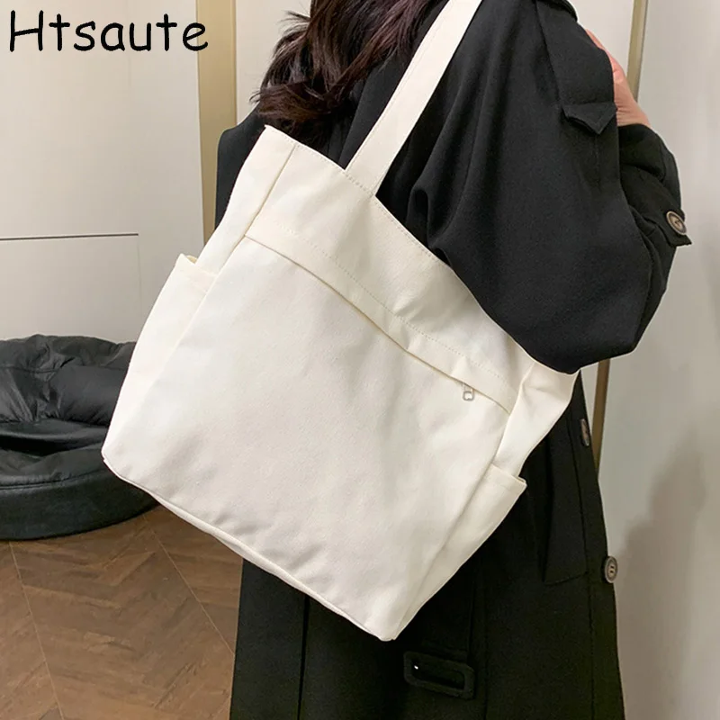 

Autumn Solid Color Shoulder Shoulder Bags for Women Retro Large Capacity Handbag Ladies Tote Bag Casual Travel Female Handbags