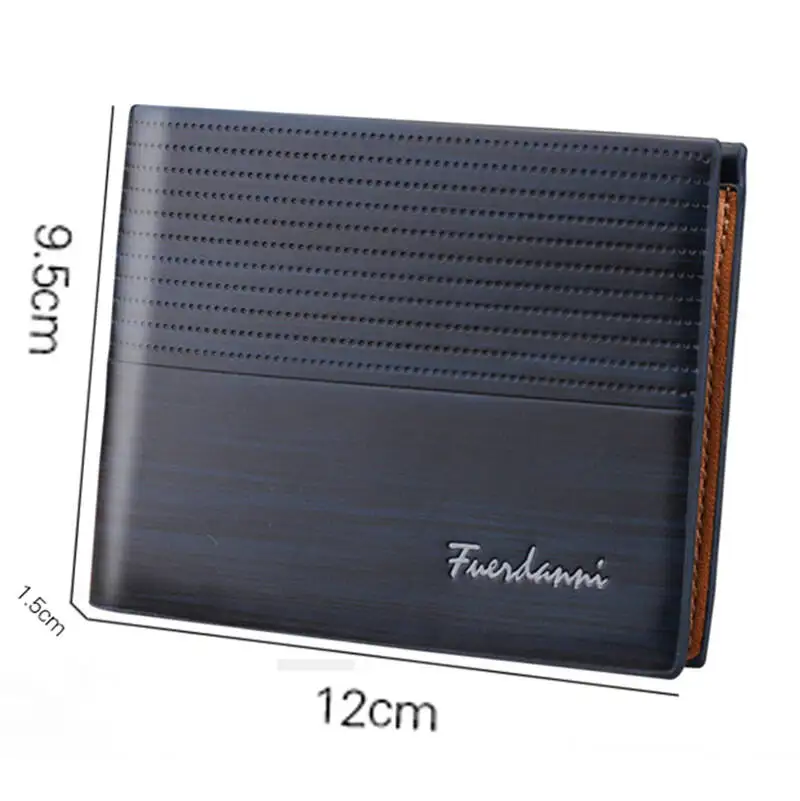 New Vintage Men Leather Wallet Short Slim Male Purses Money Credit Card Holders Men Wallet Money Bag
