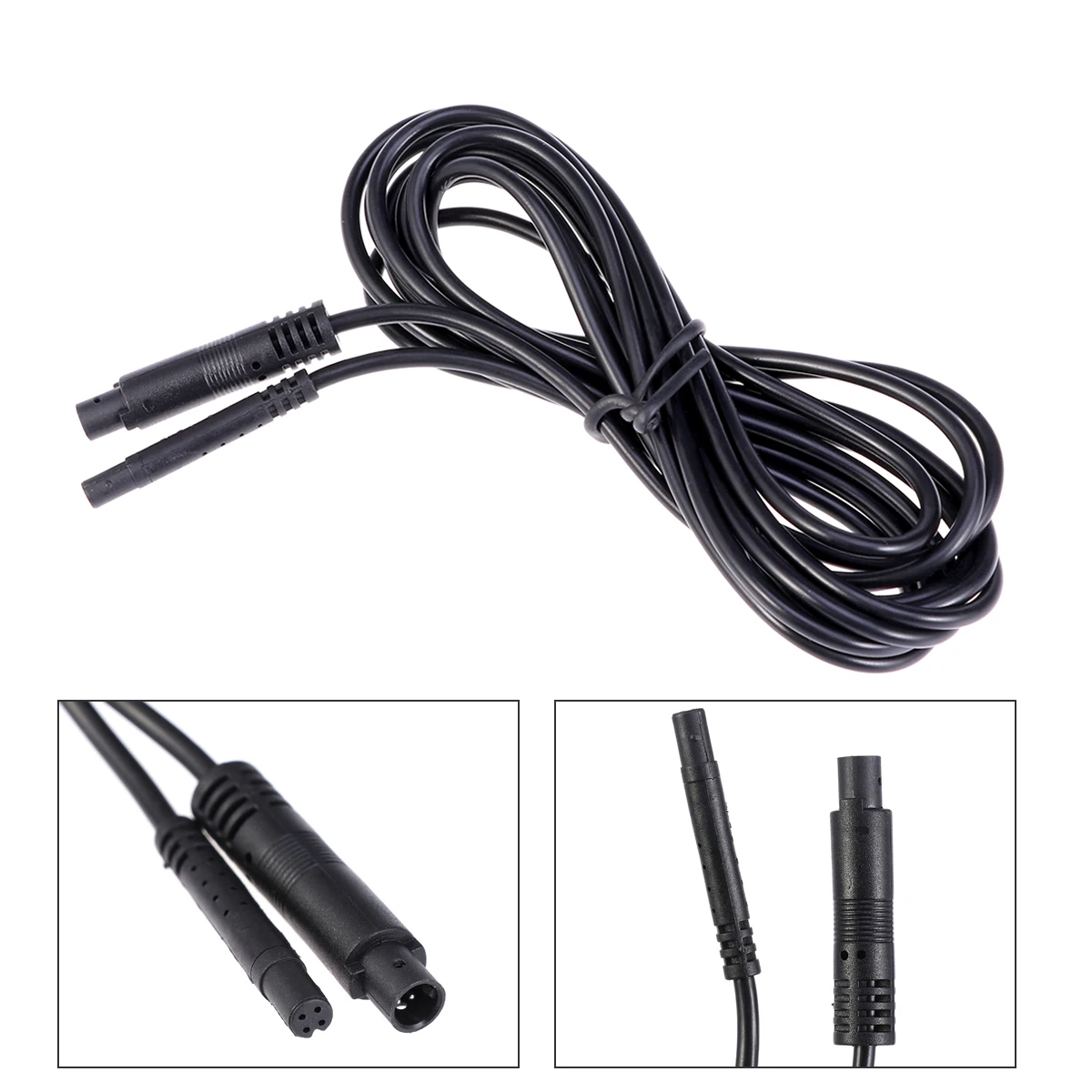 

4 Pin Car Extension Cord Backup Camera Cable Pin Aviation Cable Cam Wire Trailer Van Bus Compatible 12V 24V
