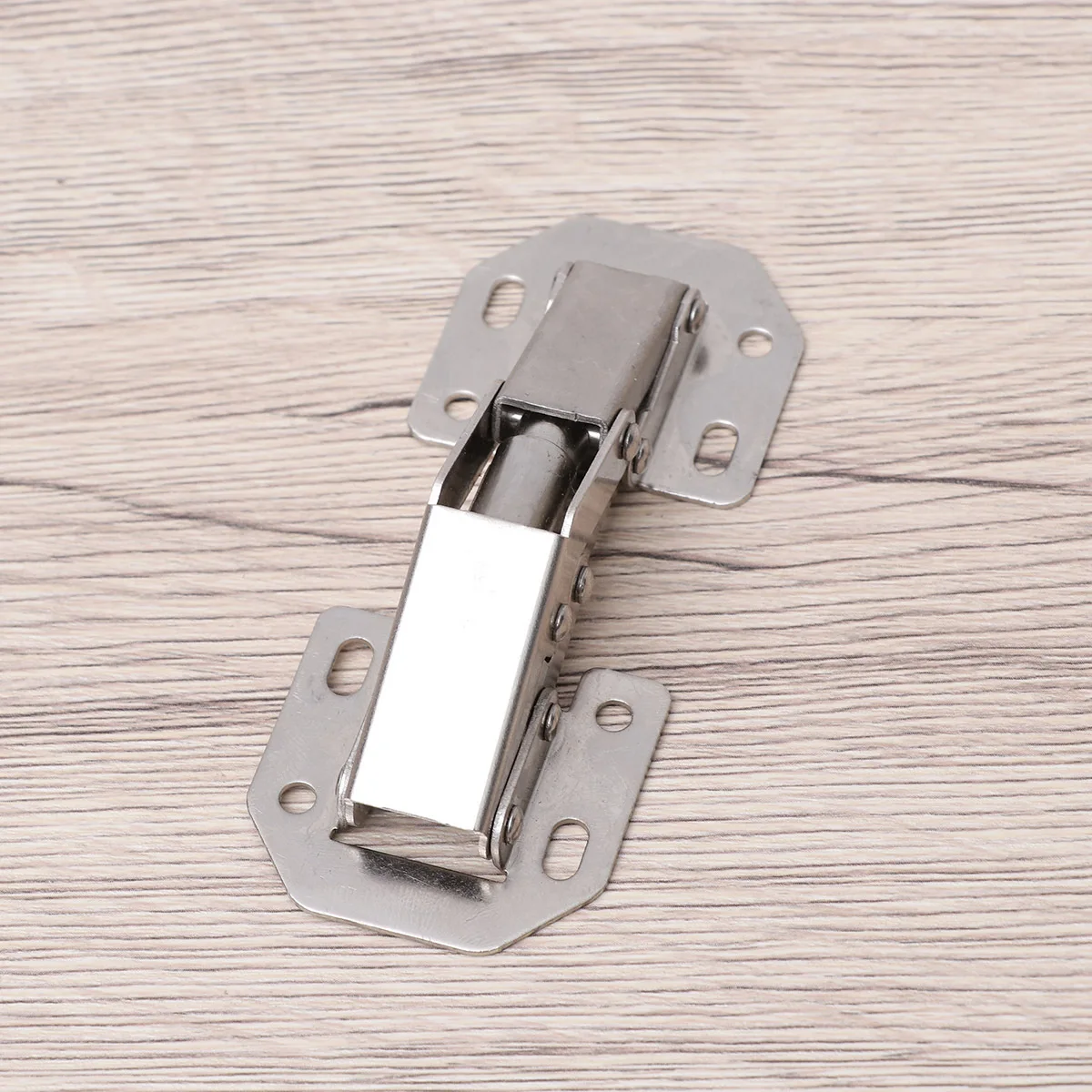 

Punch Free 3 Inch Silver Thickened Hydraulic Fixed Cabinet Hinge Easy Install Door Hinge for Drawer Window Cupboard Toilet