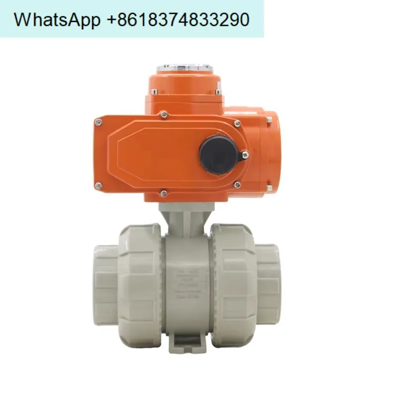 UQ921F-10S National Standard Environmental Protection Acid and Alkali Resistance PPR Plastic PPH Anti-Crack Electric Ball Valve