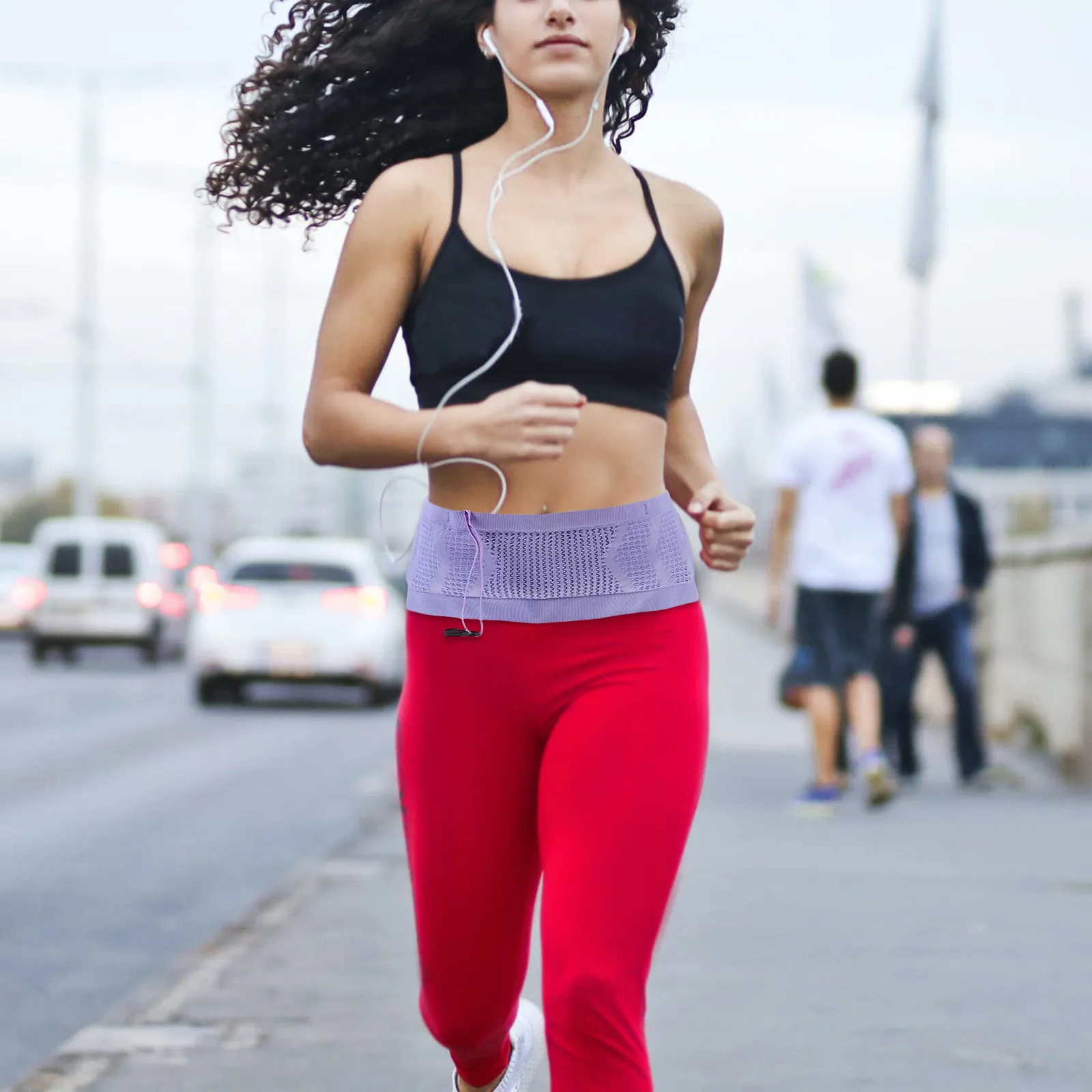 

Эластичная поясная сумка для бега, легкая дышащая поясная сумка для телефона и паспорта, пояс для фитнеса и бега для мужчин и женщин