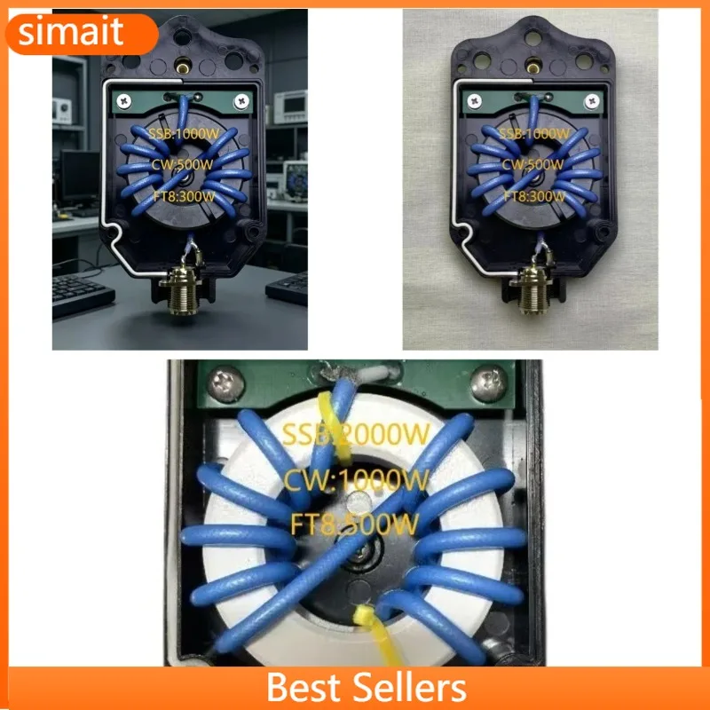 1:1 Current Balun HF Dipole Antenna Matching Transformer for V Dipole Low Loss High Efficiency Ham Radio