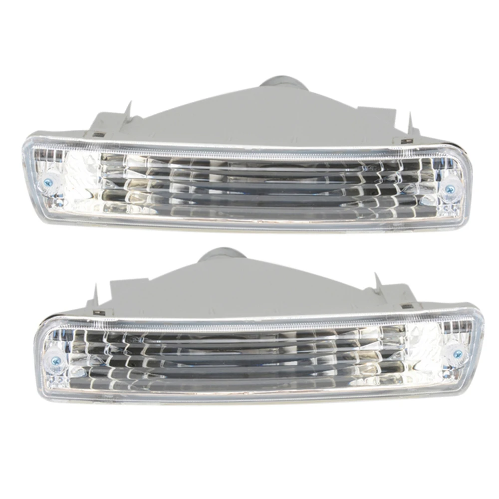 

QB-2Pcs Car Front Bumper Turn Signal Lamp For Toyota Land Cruiser 80 Series 1991-1998 LC80 FJ80 FZJ80 HDJ80 HZJ80 4500 4.5L