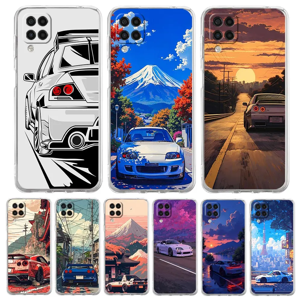 Phone Case For Samsung A17 A15 A13 A51 A71 A41 A07 A05S A35 A55 A23 A25 A33 A53 A73 A57 A37 5G Cover JDM CAR