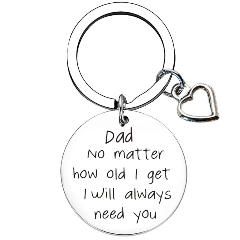 Dad Gifts Keychain Chritmas Father\'s Day Gift Key Chains for Daddy