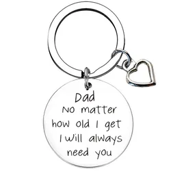 Dad Gifts Keychain Chritmas Father's Day Gift Key Chains for Daddy