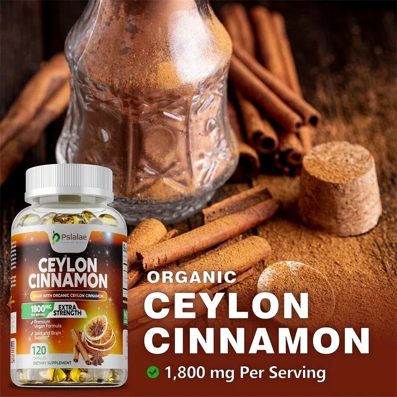 Ceylon Cinnamon Supplement - Cardiovascular Health, Digestive Support, Joint & Skin Care, Natural Antioxidant