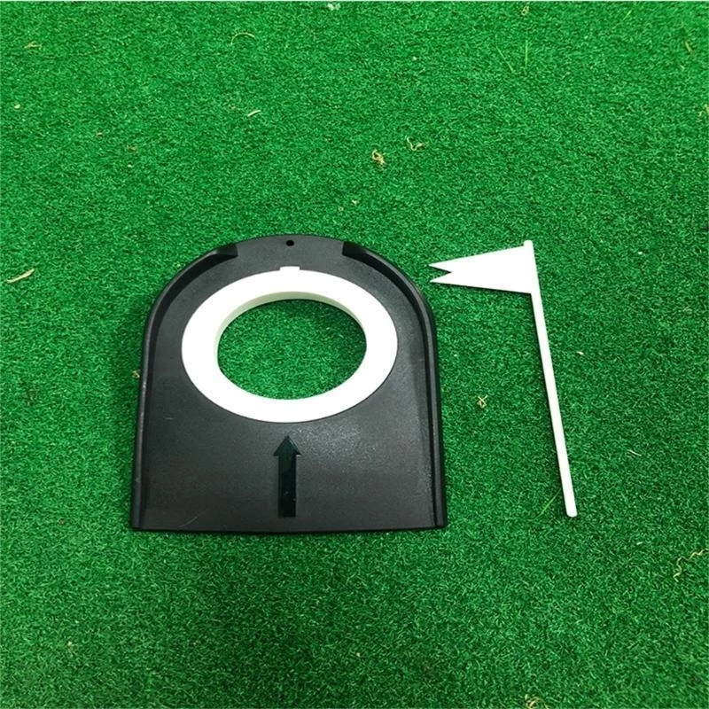 M5TC Golf Putting Cup with Flags Indoor Golf Putting Hole Plastic Golf Training Aids for Indoor Outdoor Office Yard Lawn