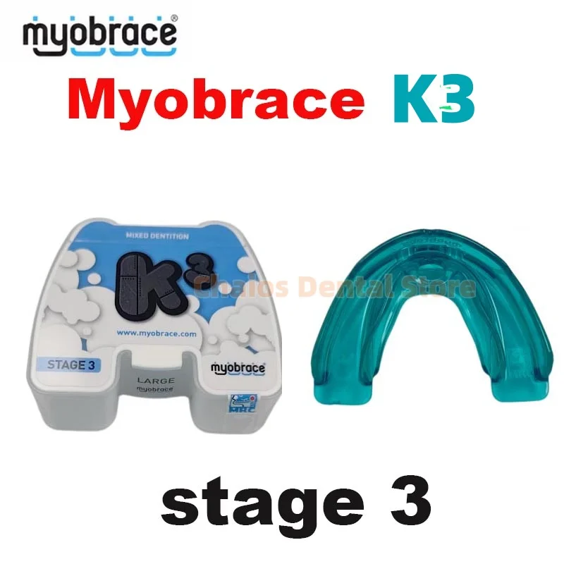 Dental Myobrace K3 MRC Kids Myofunctional Teeth Trainer Retainer Stage 3 for Mixed Dentition  Orthodontic Appliance  6–10 Years