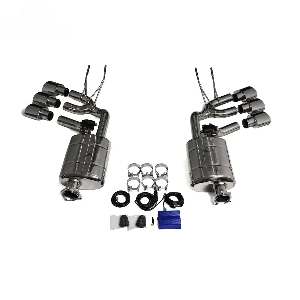 

W463 Exhaust System with 6 Tips for G Class 1990~2018y G500 G55 G65 G350 Tail Pipe Muffler Tip Stainless Steel Auto End Pipe