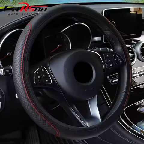 car Black Artificial Leather Car Steering Wheel Cover for Chevrolet Aveo Sonic Tracker Trax