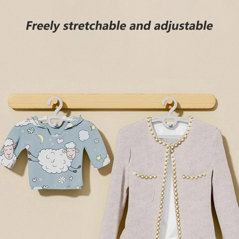 10 قطعة الطفل واسعة الكتف سميكة عدم الانزلاق شماعات الملابس المنزلية رف الملابس رف تجفيف الملابس شماعات ملابس بلاستيكية #5