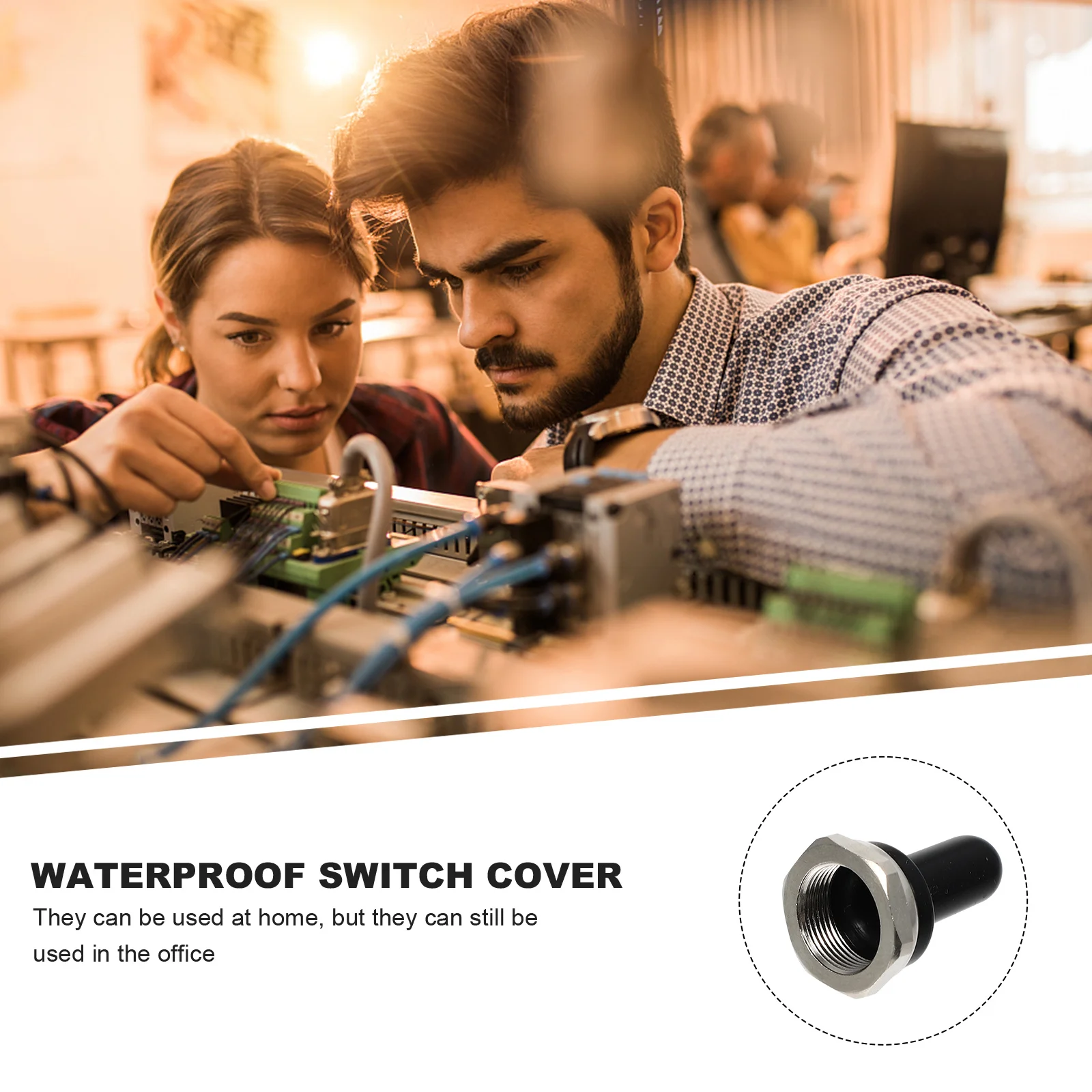 

5Pcs Waterproof Caps High Durable Toggle Switch Protection Covers Wide Use Safety Guards for Home Office