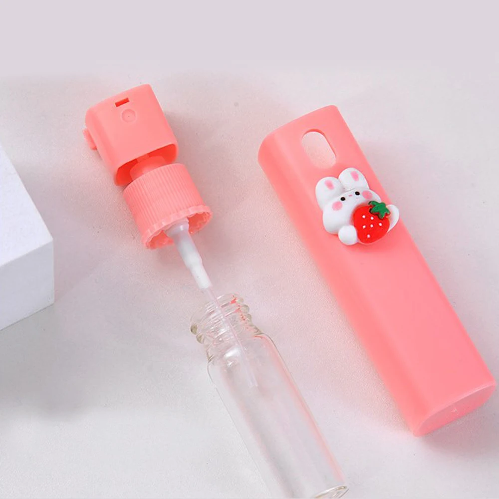 10ml Square Tube Fragrance Spray Bottle Travel Cartoon Cute Perfume Dispensing Bottle Alcohol Spray Bottle Cosmetic Container