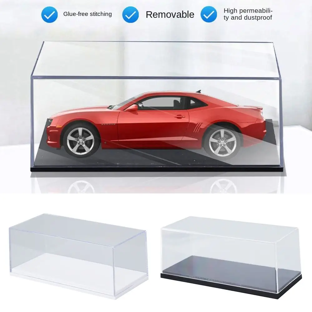 Durable 1/64 Diecast Model Car Display Box Acrylic Dustproof Model Car Dust Cover DIY Transparent Storage Box Collectibles