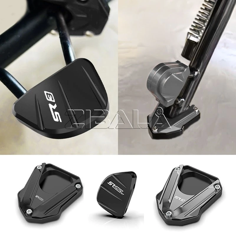 

For VOGE SR250GT SR 3 SR3 2023-2025 2026 Aluminium Kickstand Foot Side Stand Enlarger Side Brace Assist Motorcycle Accessories