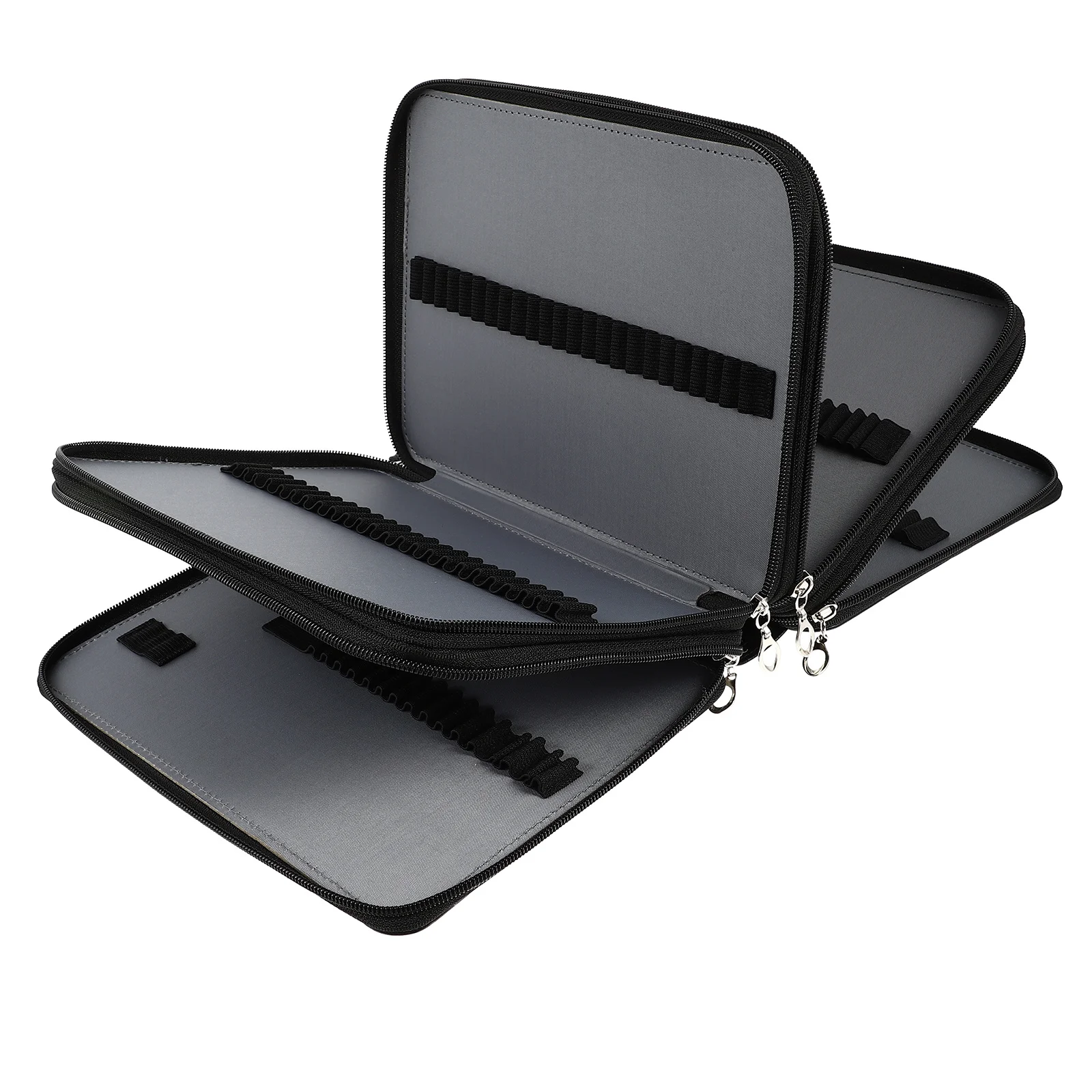 

Large Capacity Art Pencils Pouch Durable PU Multi-Pocket Organizer for Drawing Watercolor Pen Holder Portable Stationery Bag