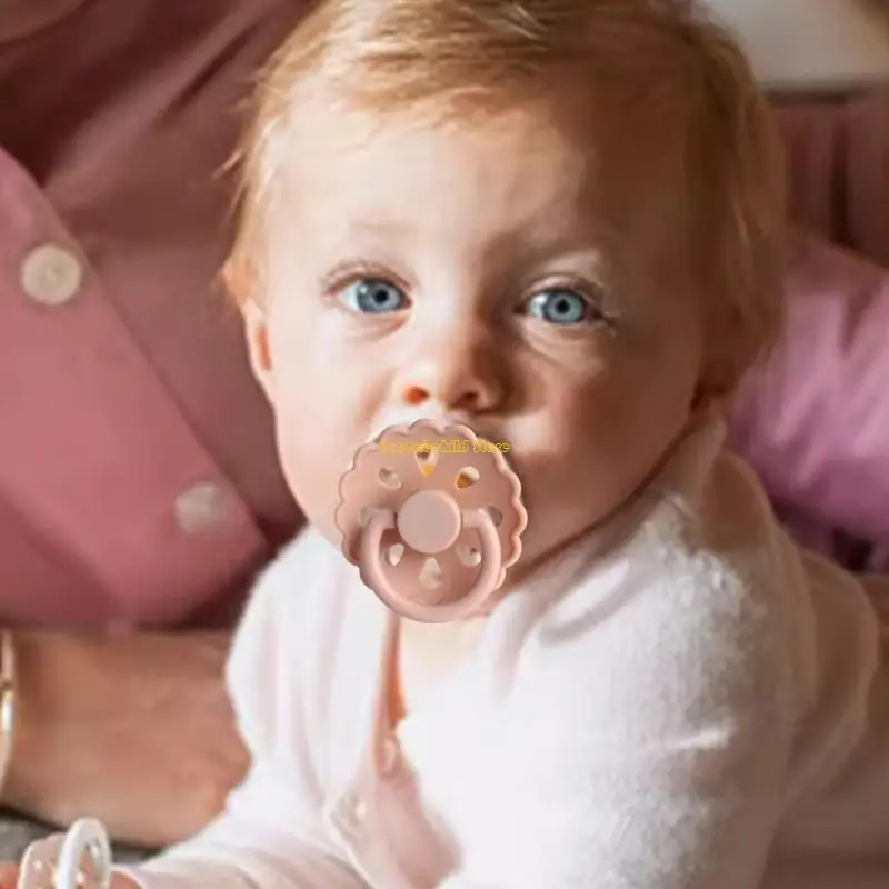 

WXTD Comforting Infant Pacifiers Ergonomic Air Holes Safe & Stylish Silicone Pacifiers Colorful Baby Pacifier for Boy Girls