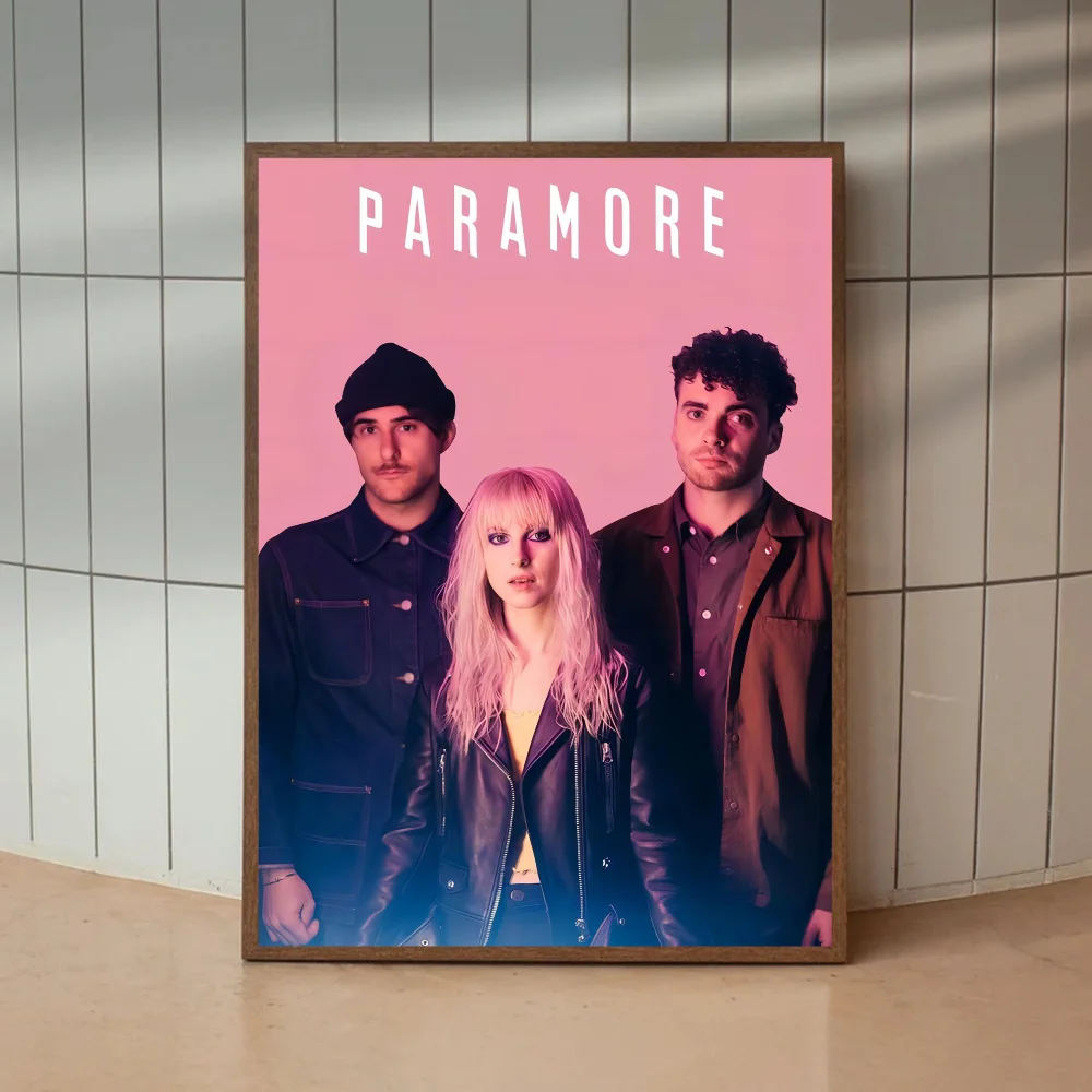 Singer Paramore Anime Posters Sticky Whitepaper Sticker DIY Room Bar Cafe Kawaii Room Decor