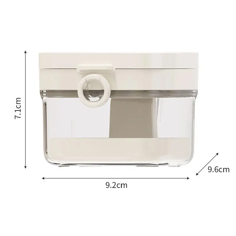With Cleaning Brush No-Leak Oral Orthodontic Box 2 In 1 Multi-layer Denture Retainer Case With Mirror Cap Cleaning Storage Box