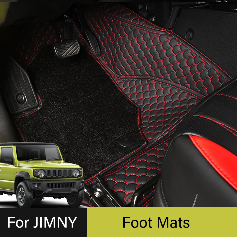 New For Suzuki Jimny Jb64 Jb74 Luxury Fully Surround Foot Floor Mats Carpet Pad Waterproof Modified Styling Car Accessories