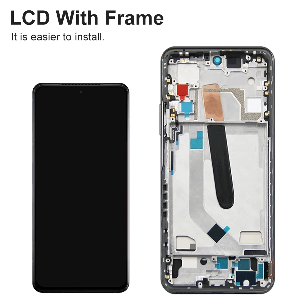 Super AMOLED Screen for Xiaomi Poco F3 M2012K11AG LCD Display Touch Screen Digitizer with Frame for POCO  F3 Screen Replacement