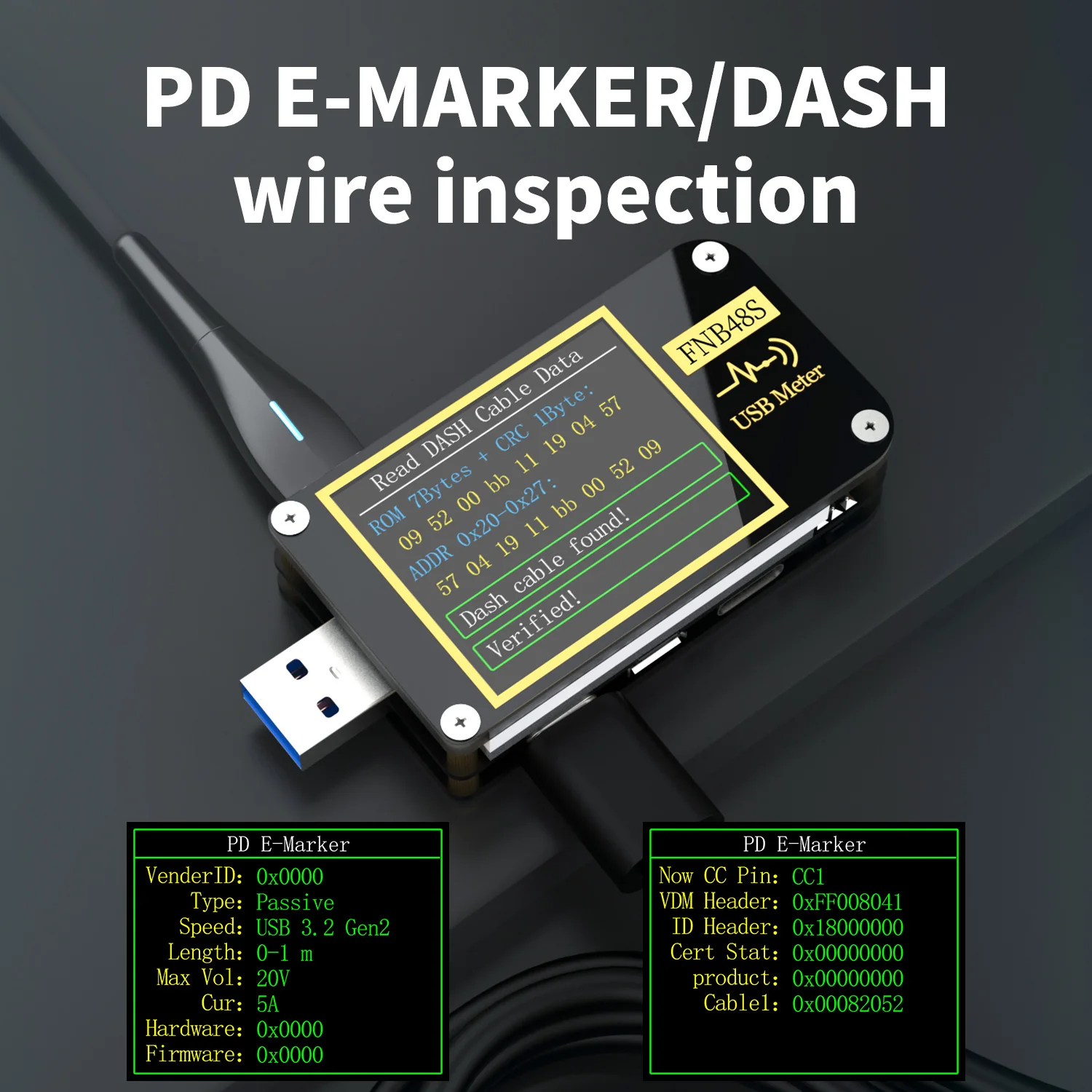 FNIRSI FNB48S Digital Voltmeter Ammeter Current Voltmeter USB Tester Voltage Indicator Professional Tools for Electricians