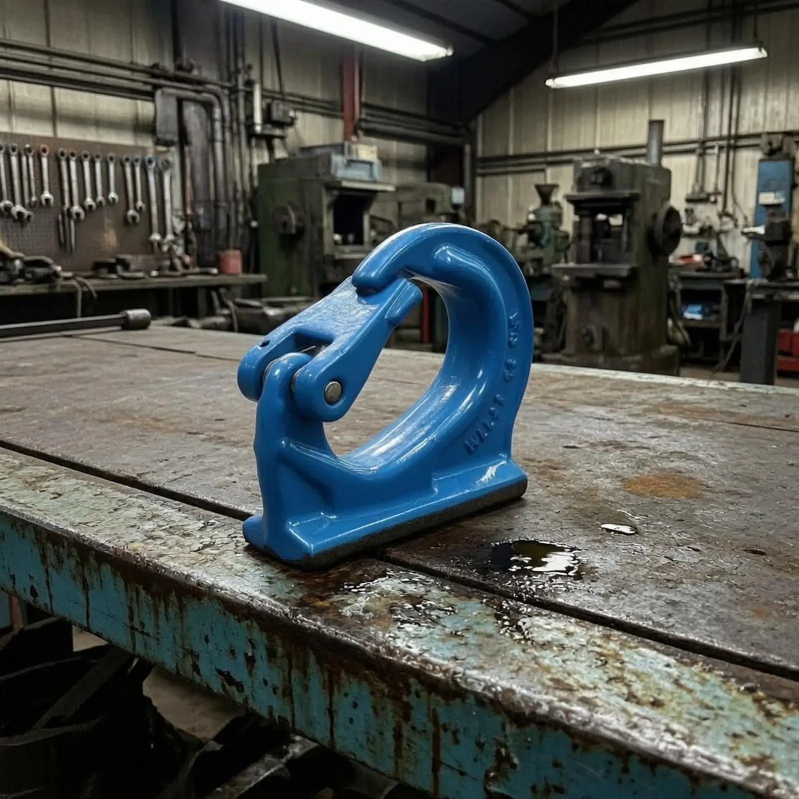 Curved Welded Lifting Hook with Flat Base for Metallurgy Construction Port Quarrying and Road Viaduct Projects