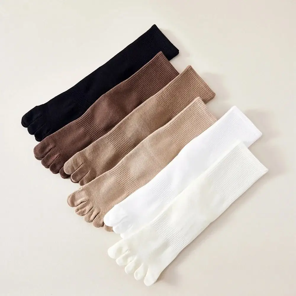 

With Separate Fingers Five Finger Socks Short Tube Anti Friction Low Cut Ankle Sports Socks Sweat-absorbing Thin
