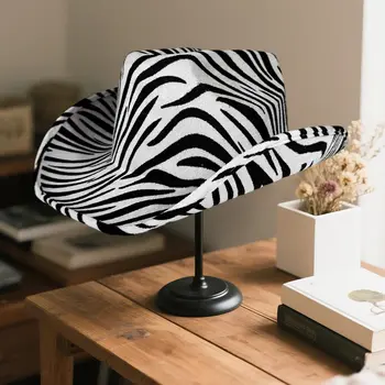 어린이용 레오파드 무늬 카우보이 모자, 넓은 챙과 세련된 디자인으로 일상복과 특별한 날에 모두 잘 어울립니다. 8 best sales 어린이용 카우보이 모자 - №5