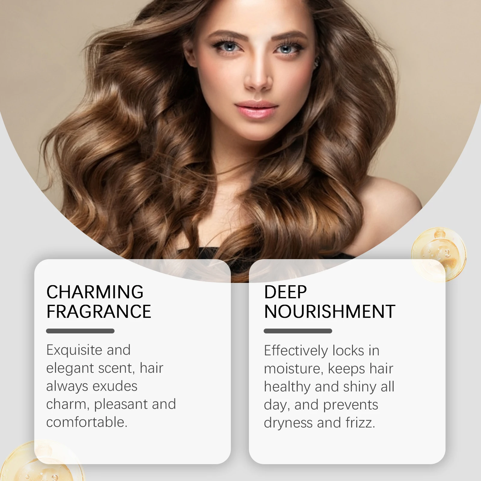 Anti-Damage Fragrance Hair Care Oil Capsules Nourishing Repairing Curly Dry Hair Long-Lasting Floral Scent Hair Care Product
