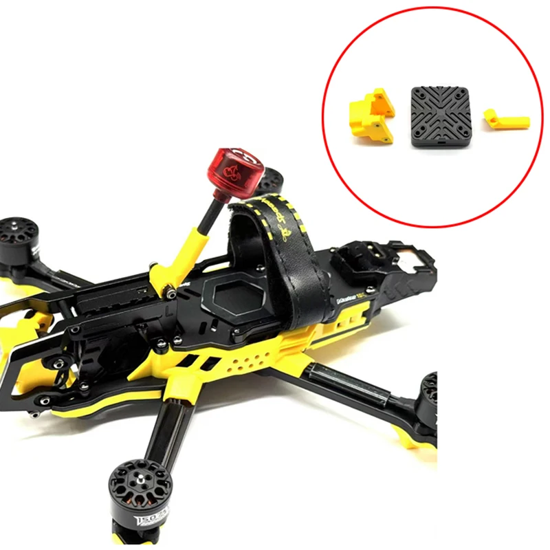 1Set For DJI O4 Lite/Pro Video Transmission Frame Matching Kit Heat Dissipation Vest Protective Shell DIY Part for RC FPV Drone