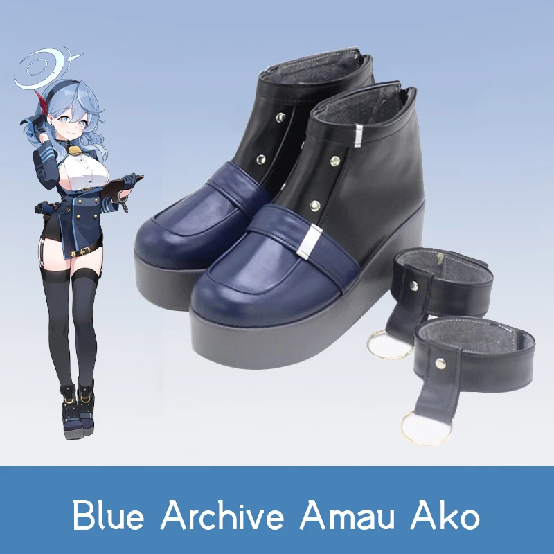 Game Blue Archive Amau Ako Cosplay Customized prop Shoes Cool Cos  thick-soled Battle shoes