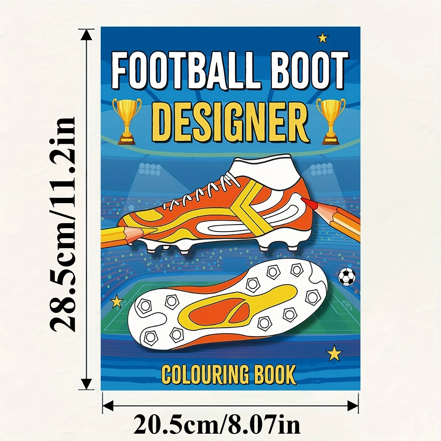 Soccer Coloring Book 24 Sheets Activity Book for Adults & Kids Stress Relief Toy Creative DIY Gift for Football Players & Fans