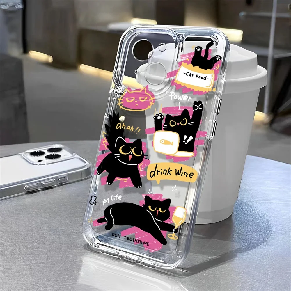 حافظة لهاتف آيفون 17 16 15 11 12 14 13 Pro Max Mini X XS XR 7 8 Plus SE 16E غطاء ناعم مقاوم للصدمات