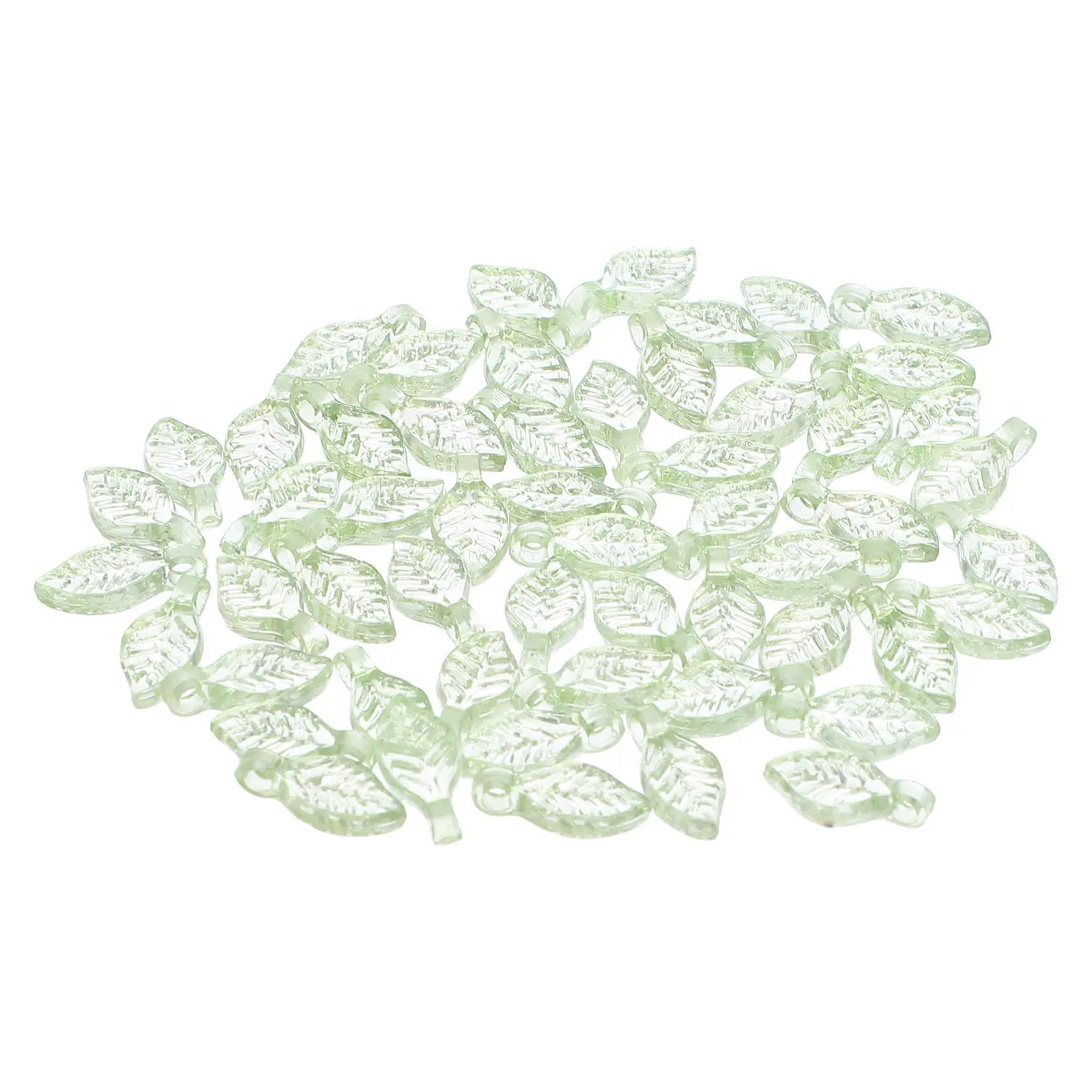 

50 шт. миниатюрных акриловых подвесок-листочков, легкие, с реалистичной текстурой, для изготовления украшений своими руками: ожерелий, браслетов, серег