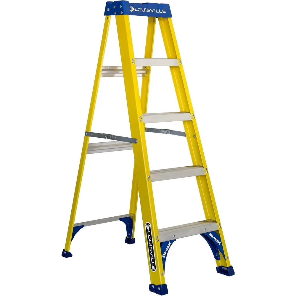 

5-Foot Fiberglass Step Ladder, 250-Pound Load Capacity, Type I, FS2005
