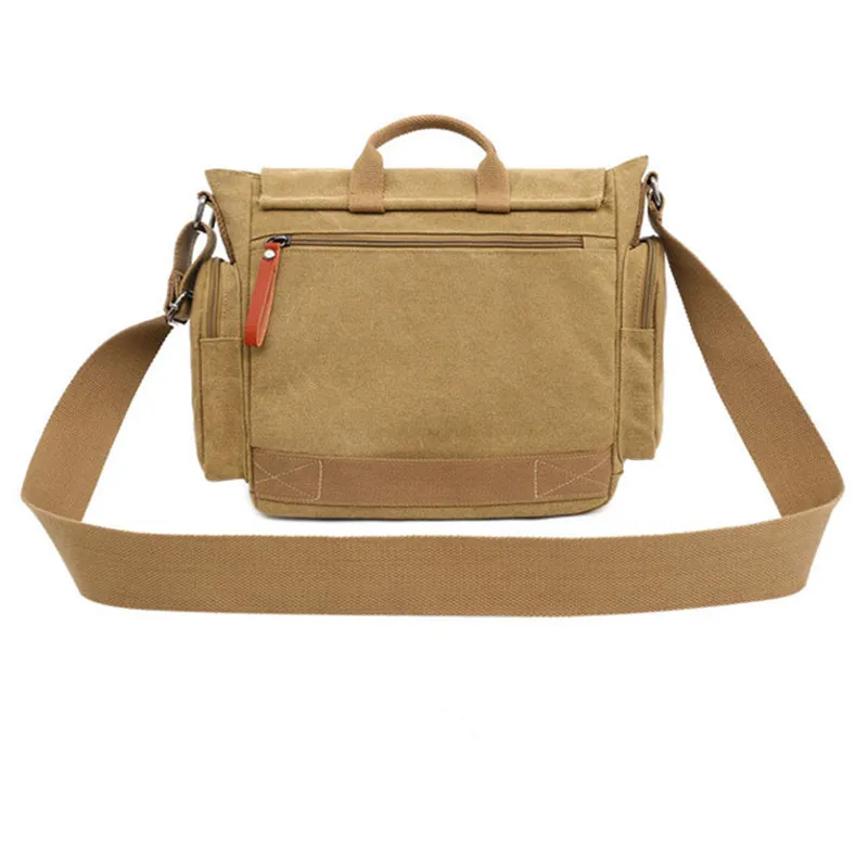 Canvas Messenger Bag Fan Men Backpack Outdoor Riding Travel Camping Rucasack School Computer Shoulder Bag