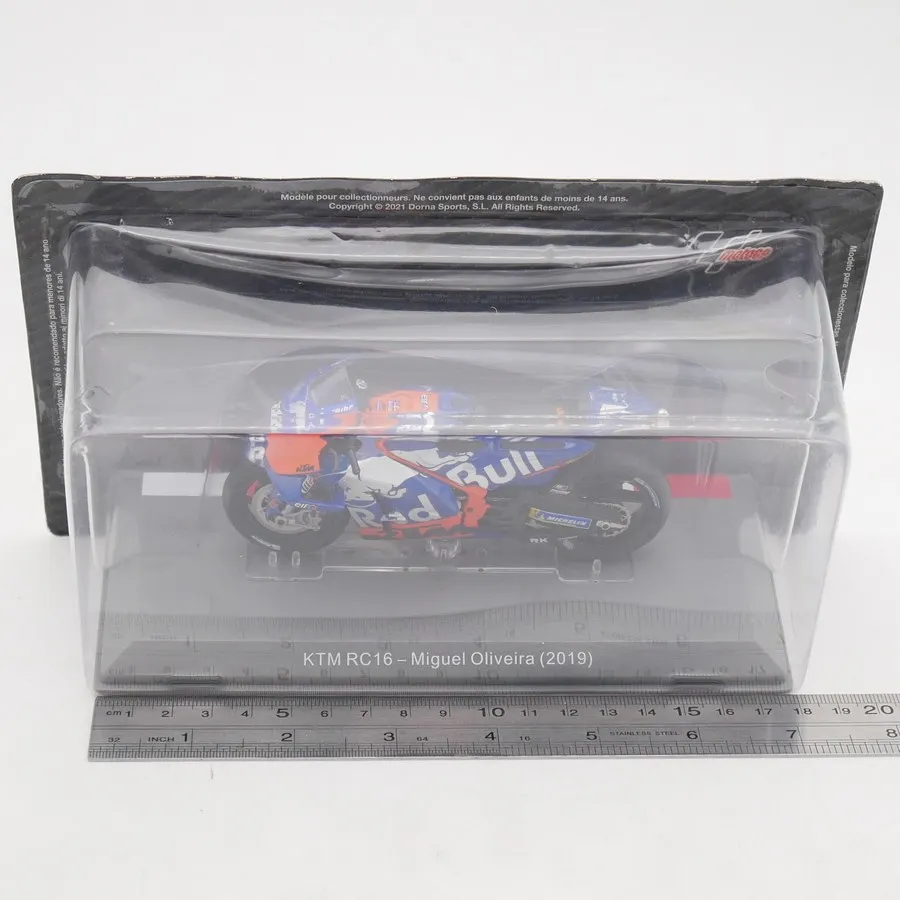 Modelo de Motocicleta IXO a Escala 1:18, KTM RC16 Miguel Oliveira Moto GP 2019, de Aleación Fundida a Presión, Clásicos, Nostalgia, Juguetes para Adultos, Regalos y Recuerdos