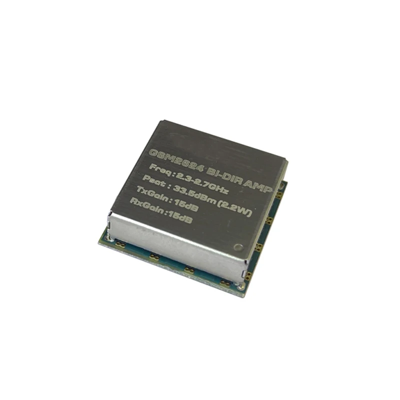 

1PCS GSM2624 2.3-2.7GHz 2W Bidirectional Power Amplifier Module for RC Drone Image/Data Transmission Range Extension DIY Parts