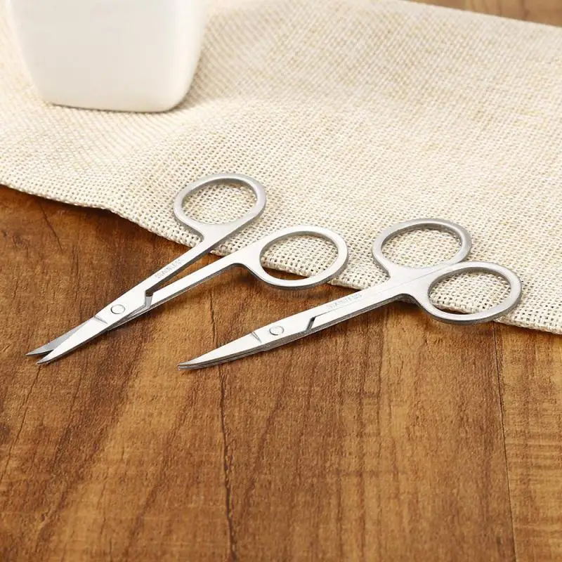 Professional Manicure Scissors Stainless Steel Cuticle Precision Beauty Grooming For Nail Facial Hair Eyebrow Eyelash Nose Hair