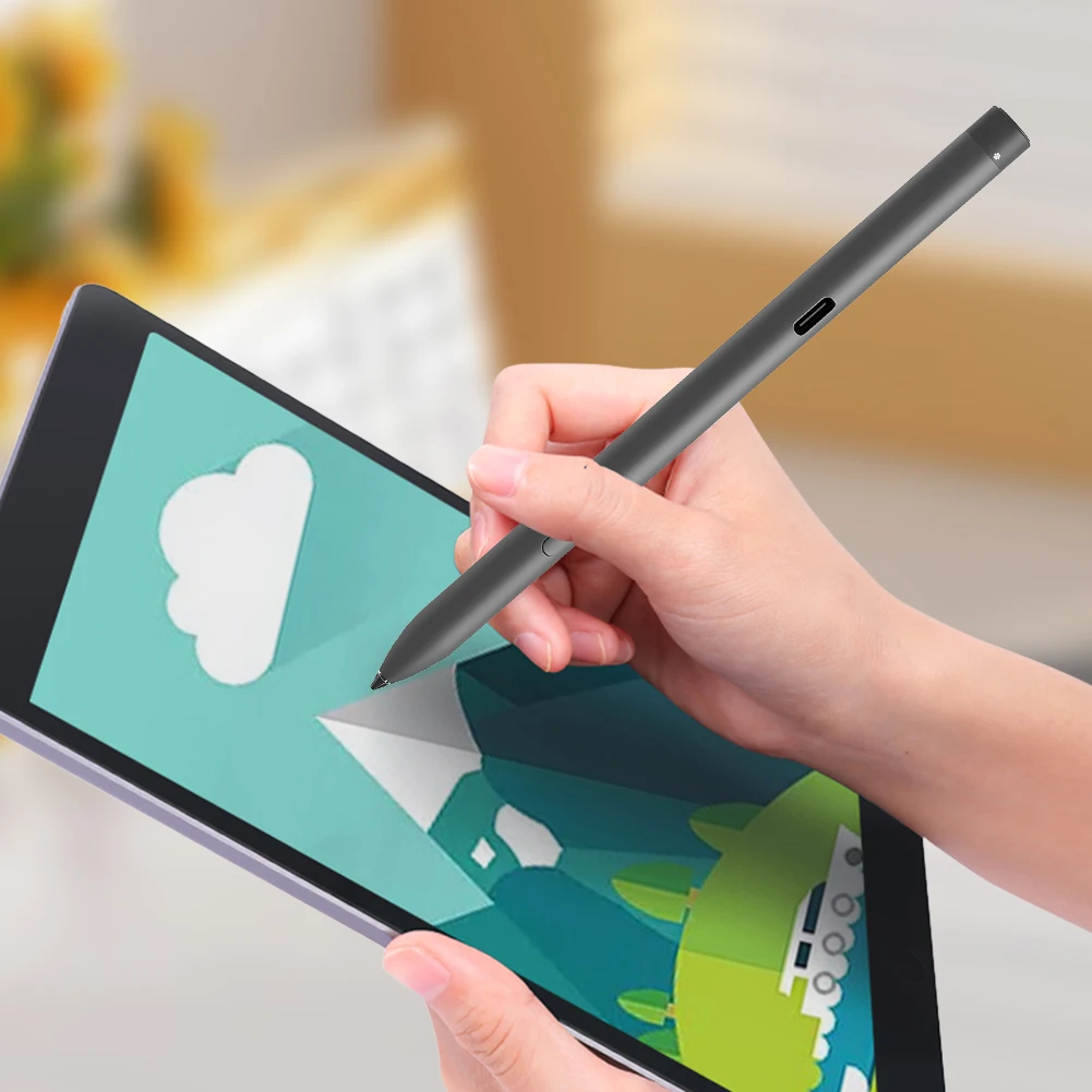 PN7522W Rechargeable Active Pen Stylus Pen 4096 Level Pressure Sensitivity Touch Screen Stylus Pen for Dell Latitude 5310 2 in 1
