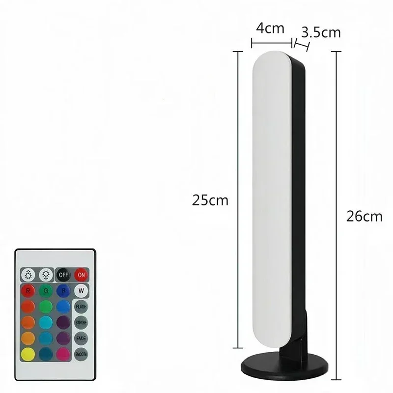 RGB Pickup Light Music Rhythm Lights Upgraded USB Rechargeable Model Christmas Decoration Desktop RGB Light Bar Music Rhythm