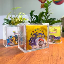 [TCG-K]Acrylic Case 6MM Display Case Collector Protector Anti-UV with Strong Six Magnetic Lid for Pokemon Booster Box