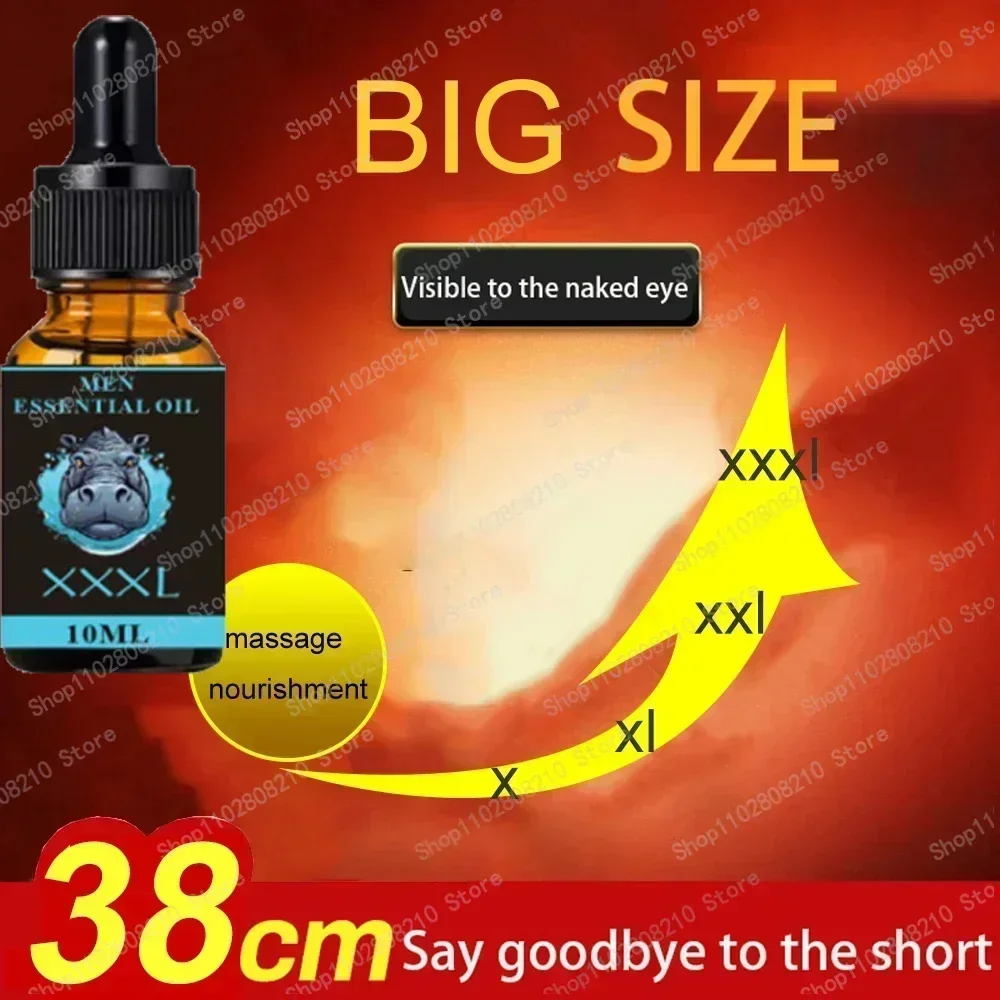 Penis Permanent Thickening, Increase XXL Growth Enlargement Massage Men\'s Cock Erection Lubricant Plant Extracts Massage Oil