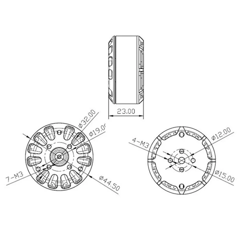 Imagem -04 - Tarot Martin 4012 6s 320kv Motor sem Escova Eficiente Longa Resistência Tl40p12 para rc Multi-rotor Uav Drone Faça Você Mesmo Peças Peças Fpv